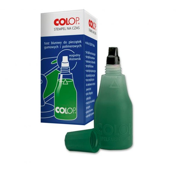 Tusz do stempli Colop 25ml zielony